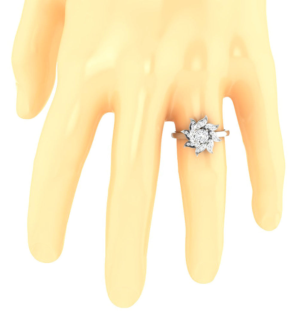 NaturalDiamondAnniversaryRingonFinger