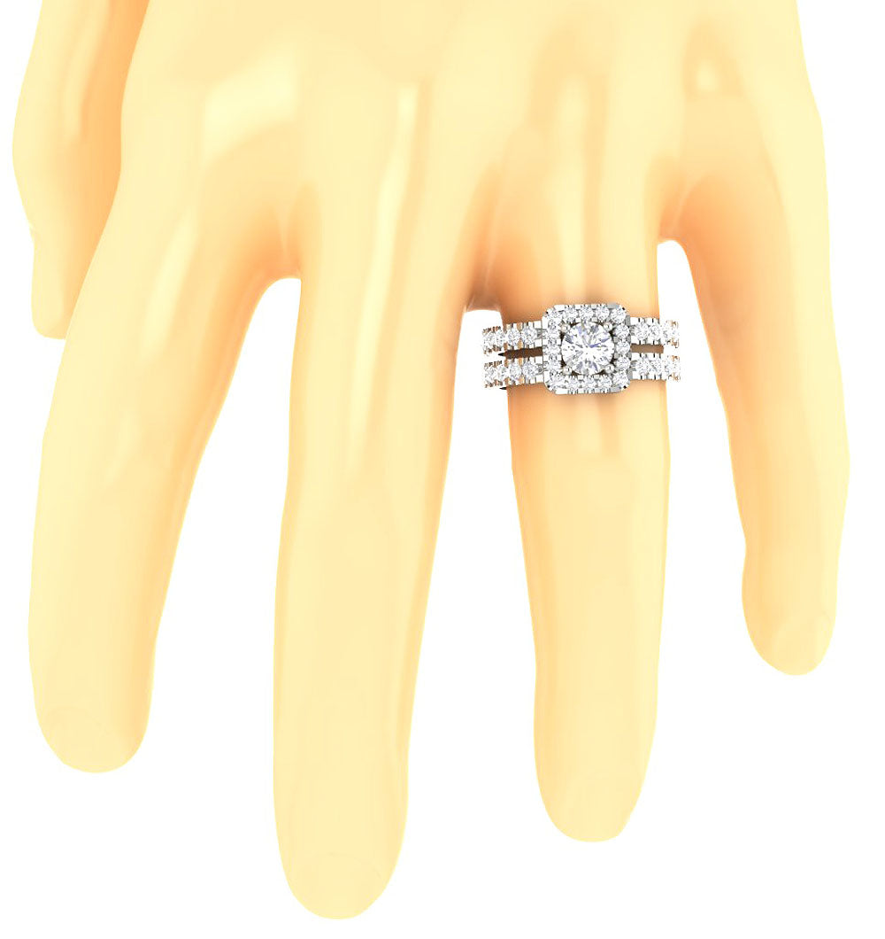 GenuineDiamondAnniversaryRingonFinger