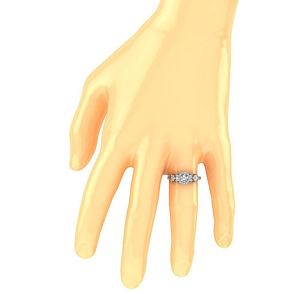 NaturalDiamondAnniversaryRingonFinger