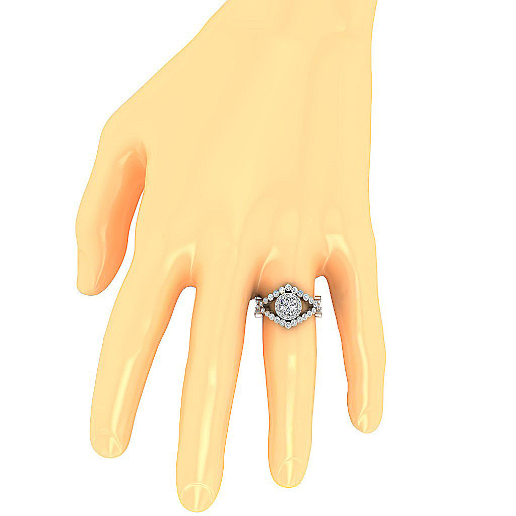 GenuineDiamondAnniversaryRingonFinger