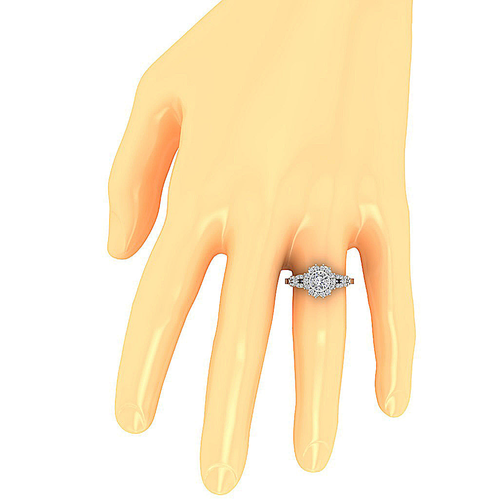 RoundDiamondAnniversaryRingonFinger