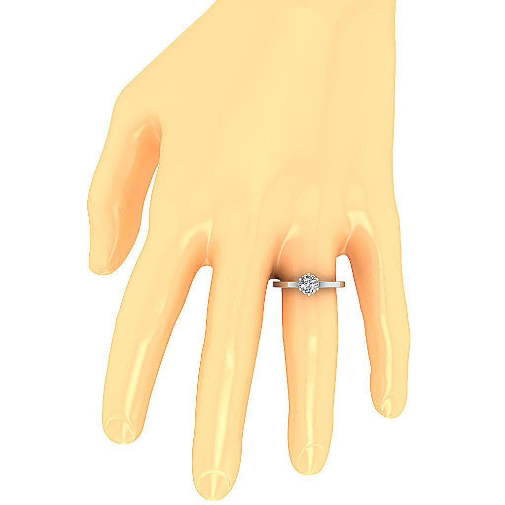 NaturalDiamondAnniversaryRIngonFinger