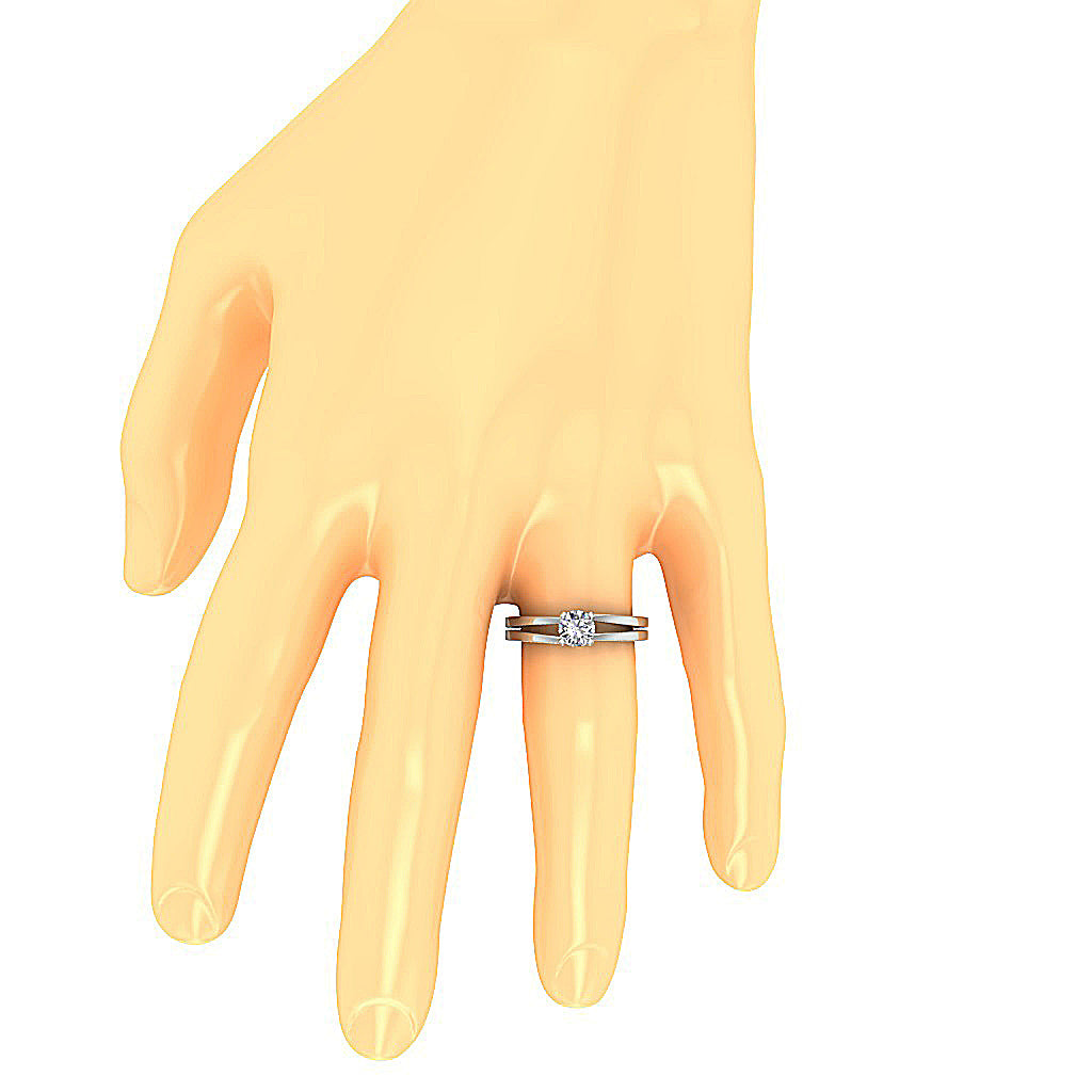 GenuineDiamondAnniversaryRingonFinger