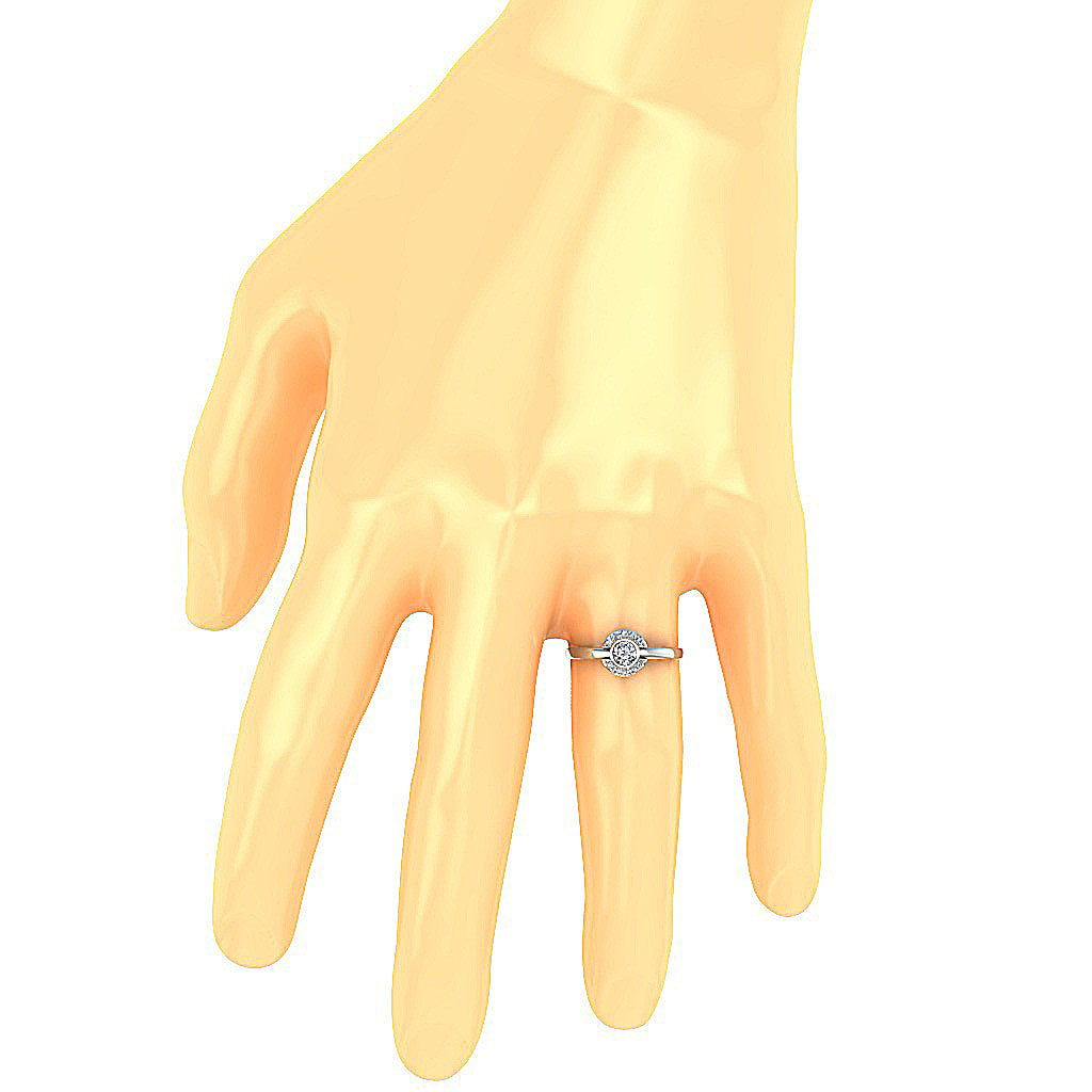 GenuineDiamondAnniversaryRingonFinger