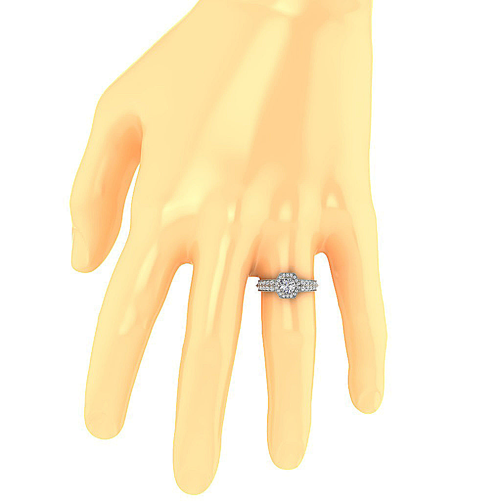 GenuineDiamondAnniversaryRingonFinger