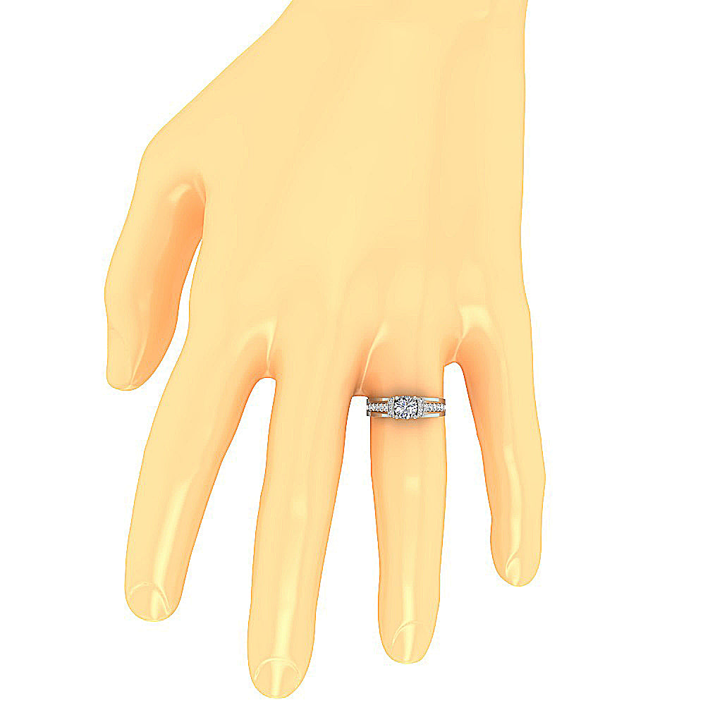 GenuineDiamondAnniversaryRingonFinger