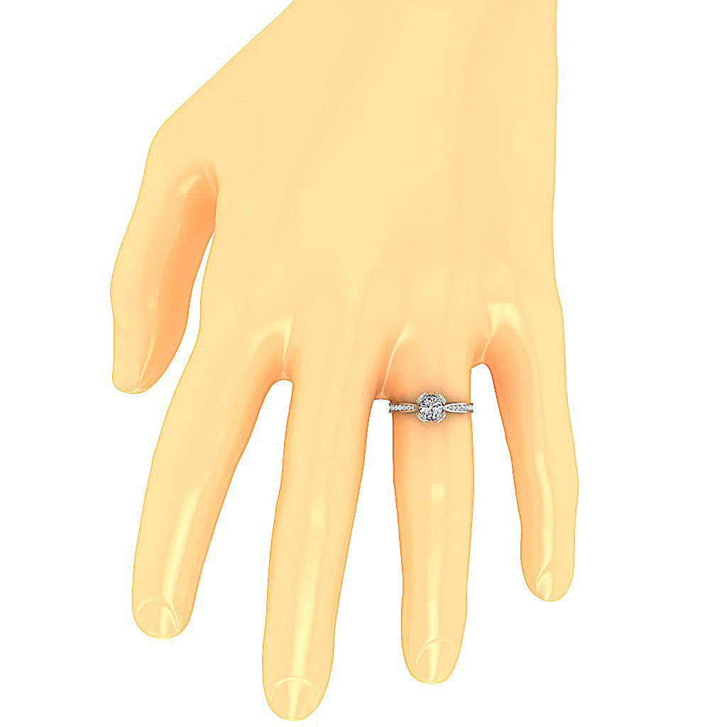 GenuineDiamondAnniversaryRingonFinger