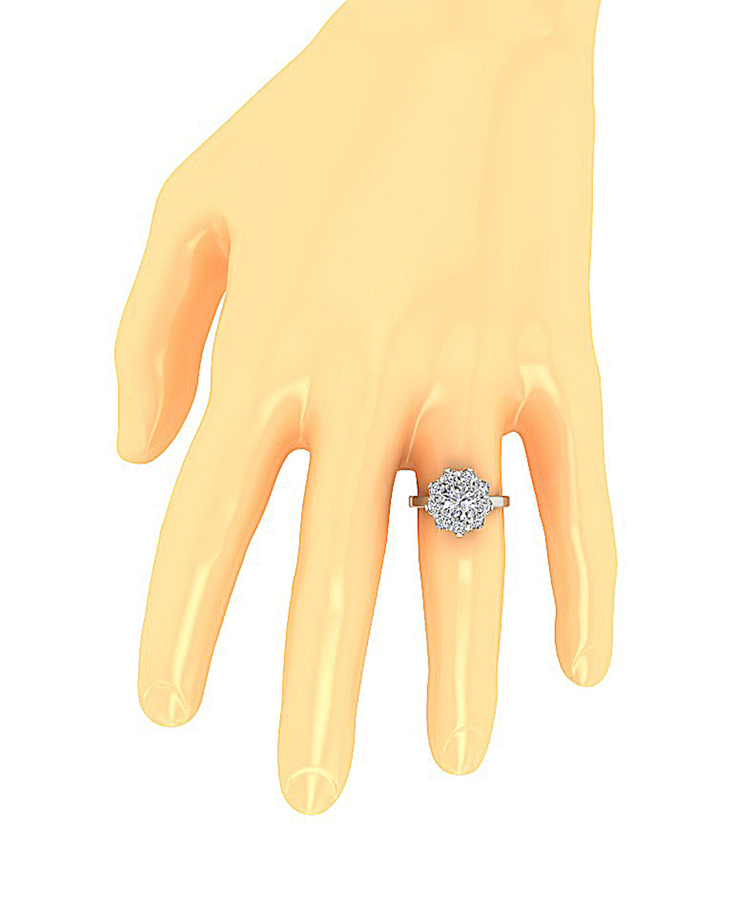 GenuineDiamondAnniversaryRingonFinger