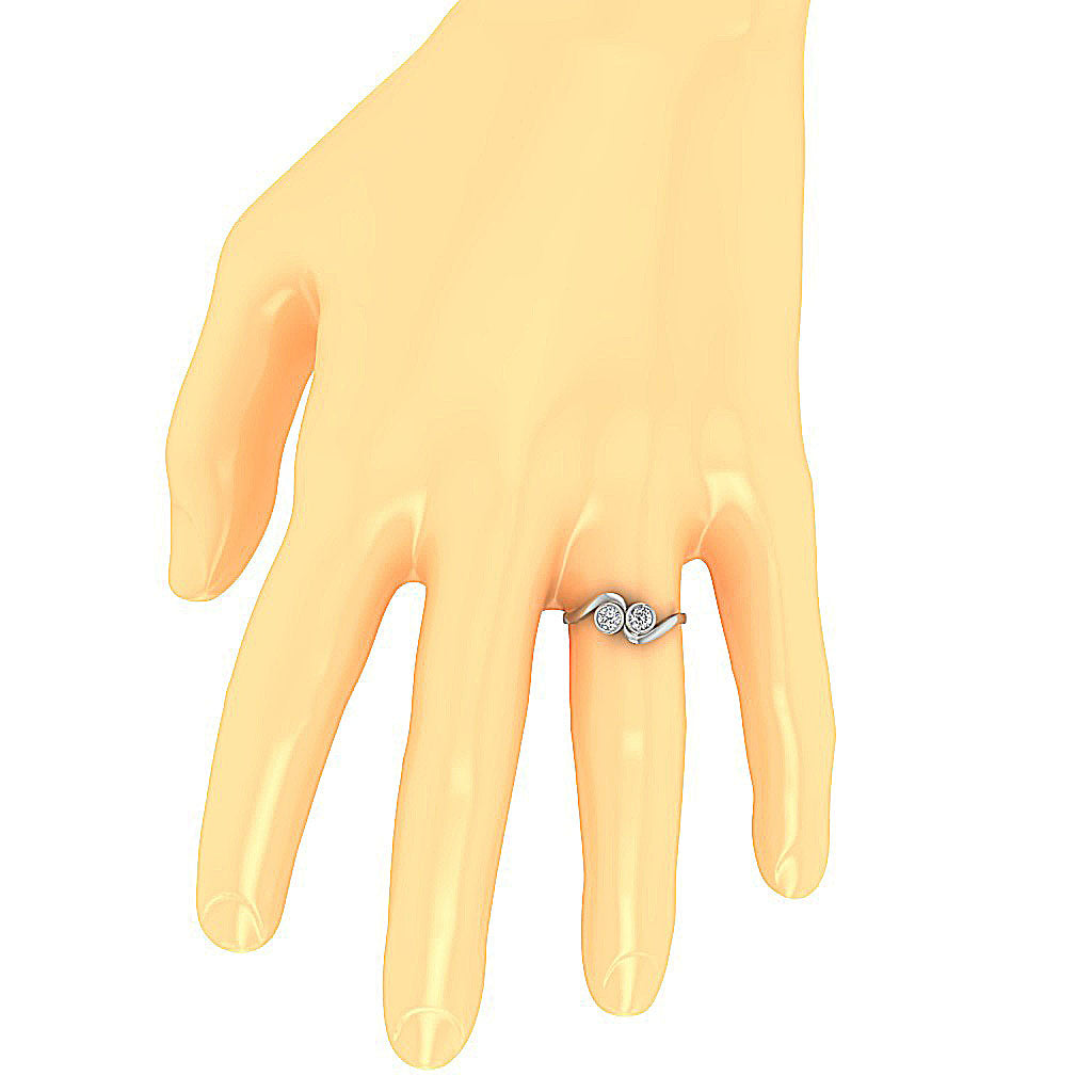GenuineDiamondAnniversaryRingonFinger