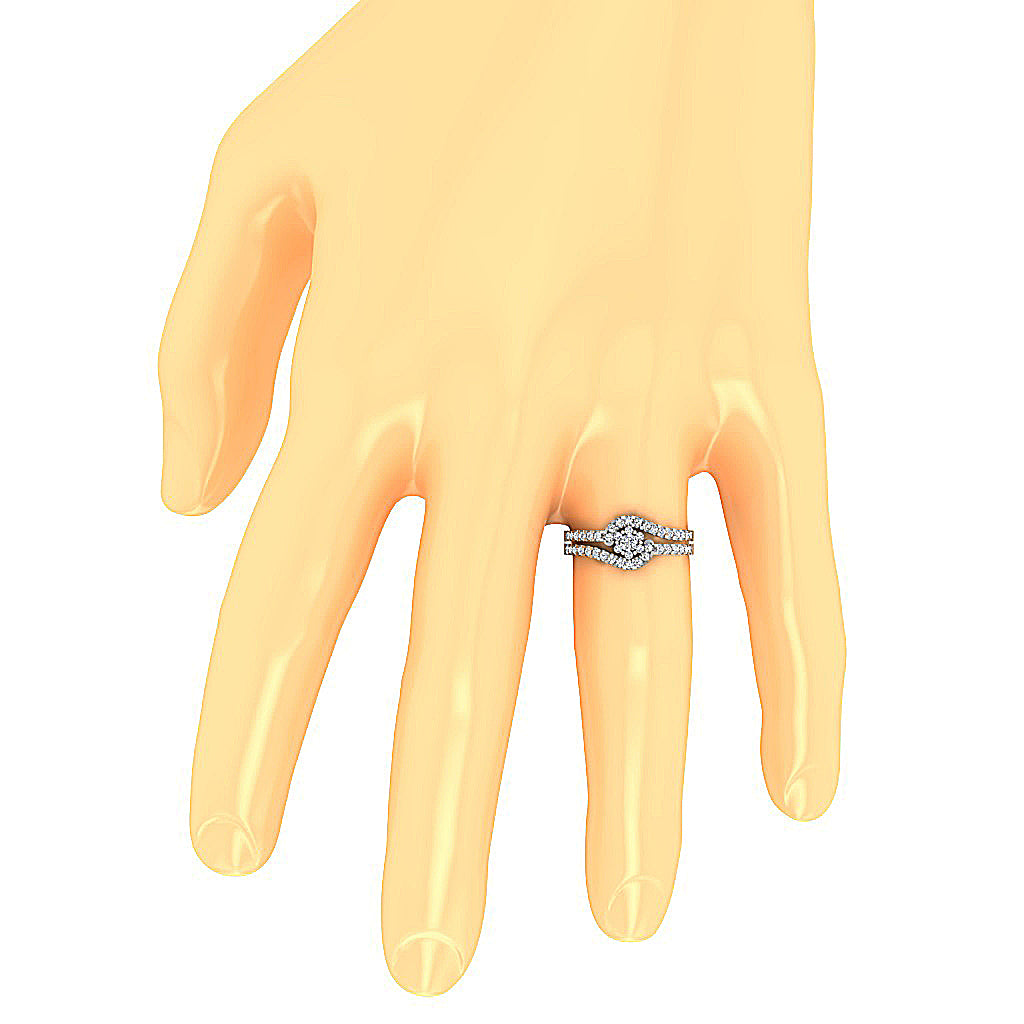 RoundDiamondAnniversaryRingonFinger