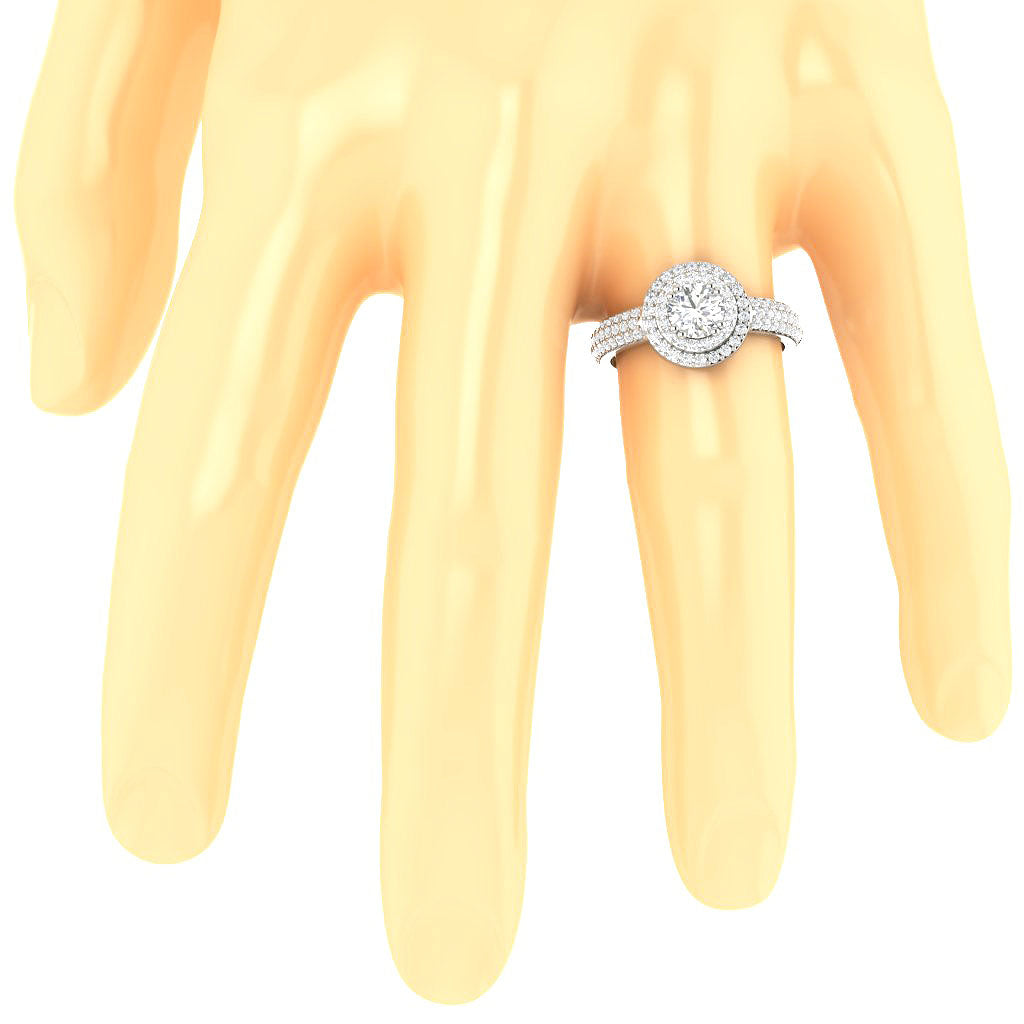 RoundDiamondEngagementRingonFinger