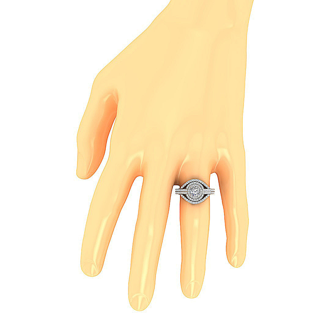 GenuineDiamondEngagementRingonFinger