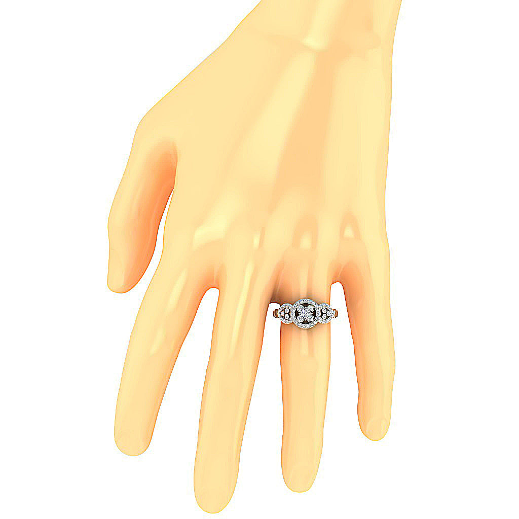 RoundDiamondEngagementRingonFinger