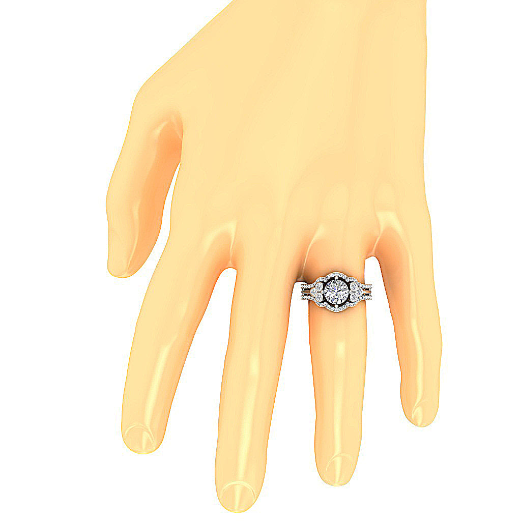 GenuineDiamondEngagementRingonFinger