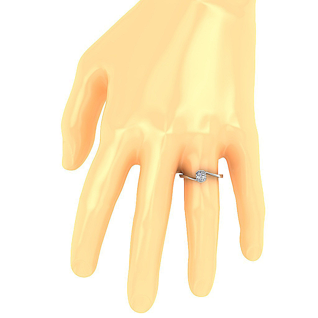 RoundDiamondEngagementRingonFinger