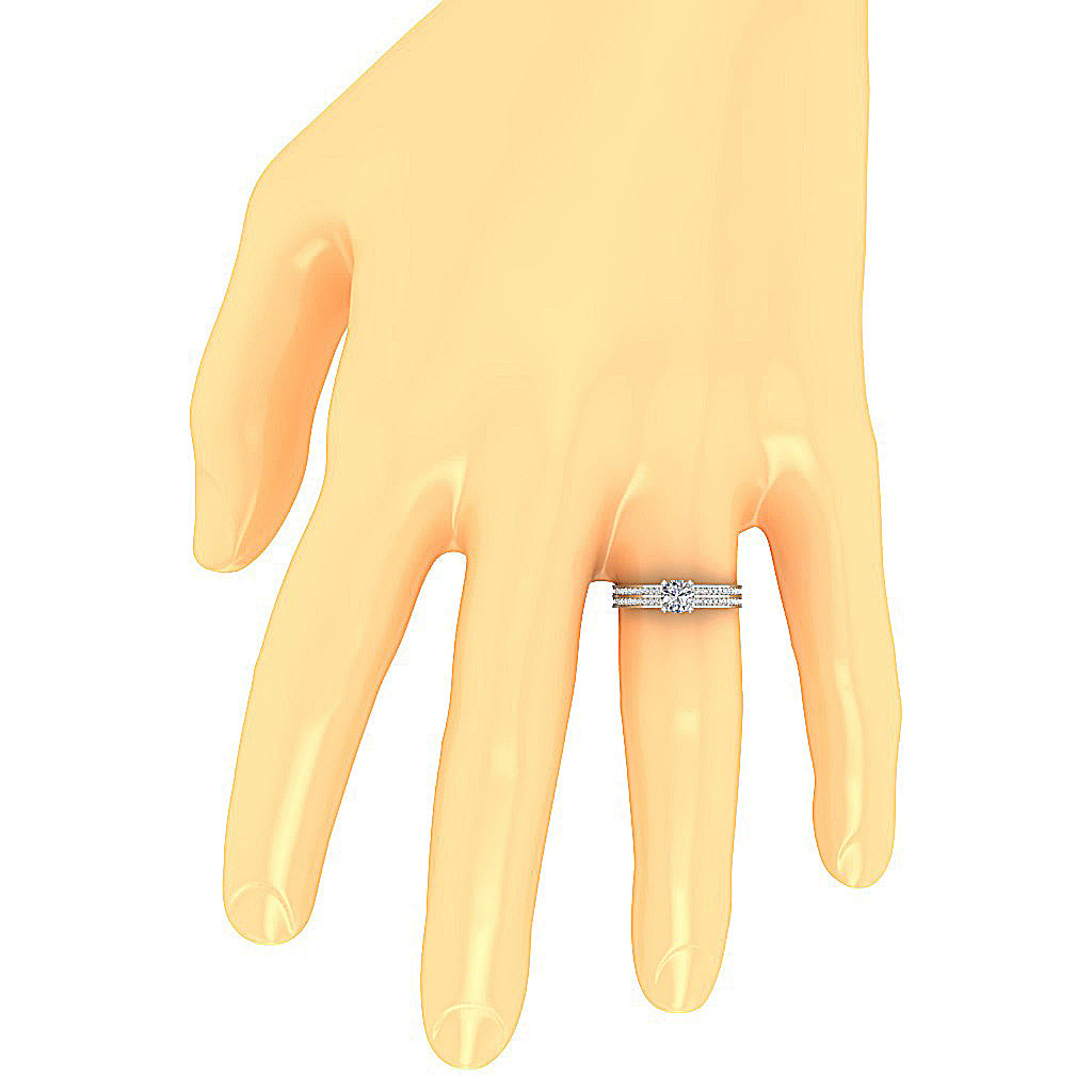 NaturalDiamondEngagementRingonFinger