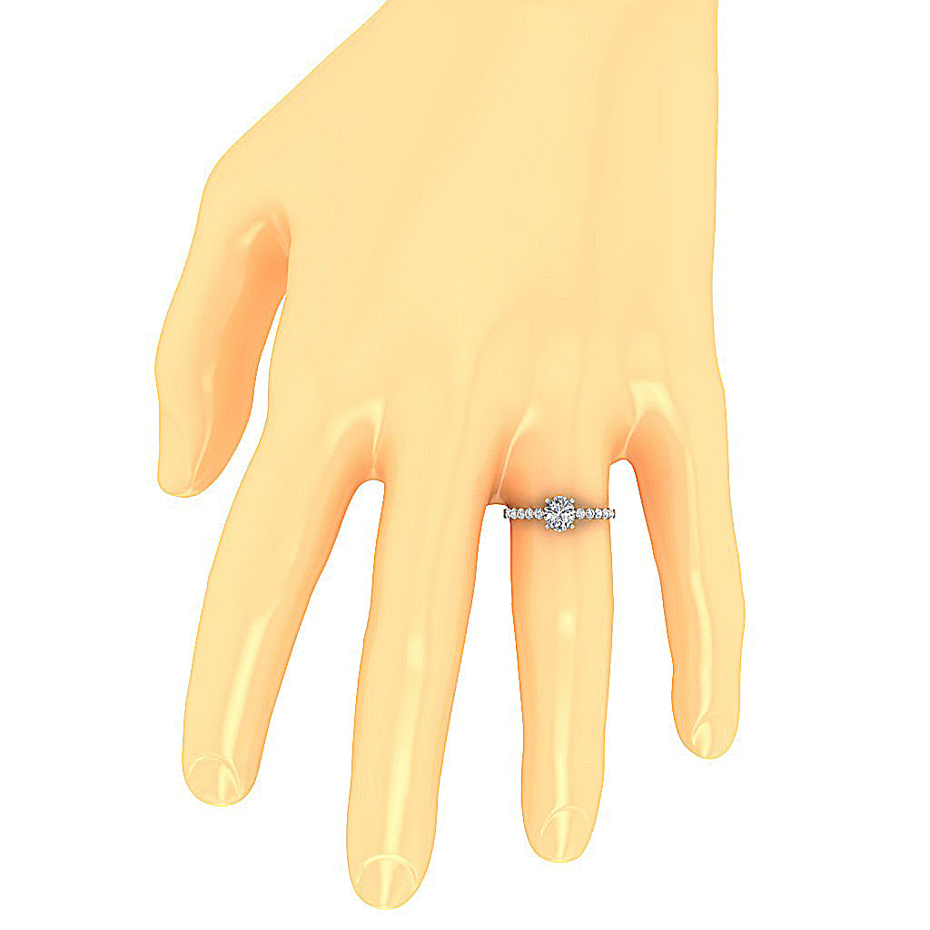 NaturalDiamondEngagementRingonFinger