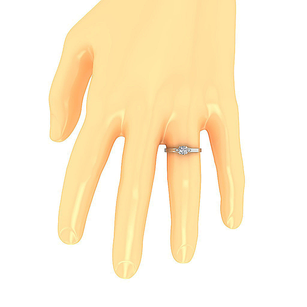 NaturalDiamondEngagementRingonFinger