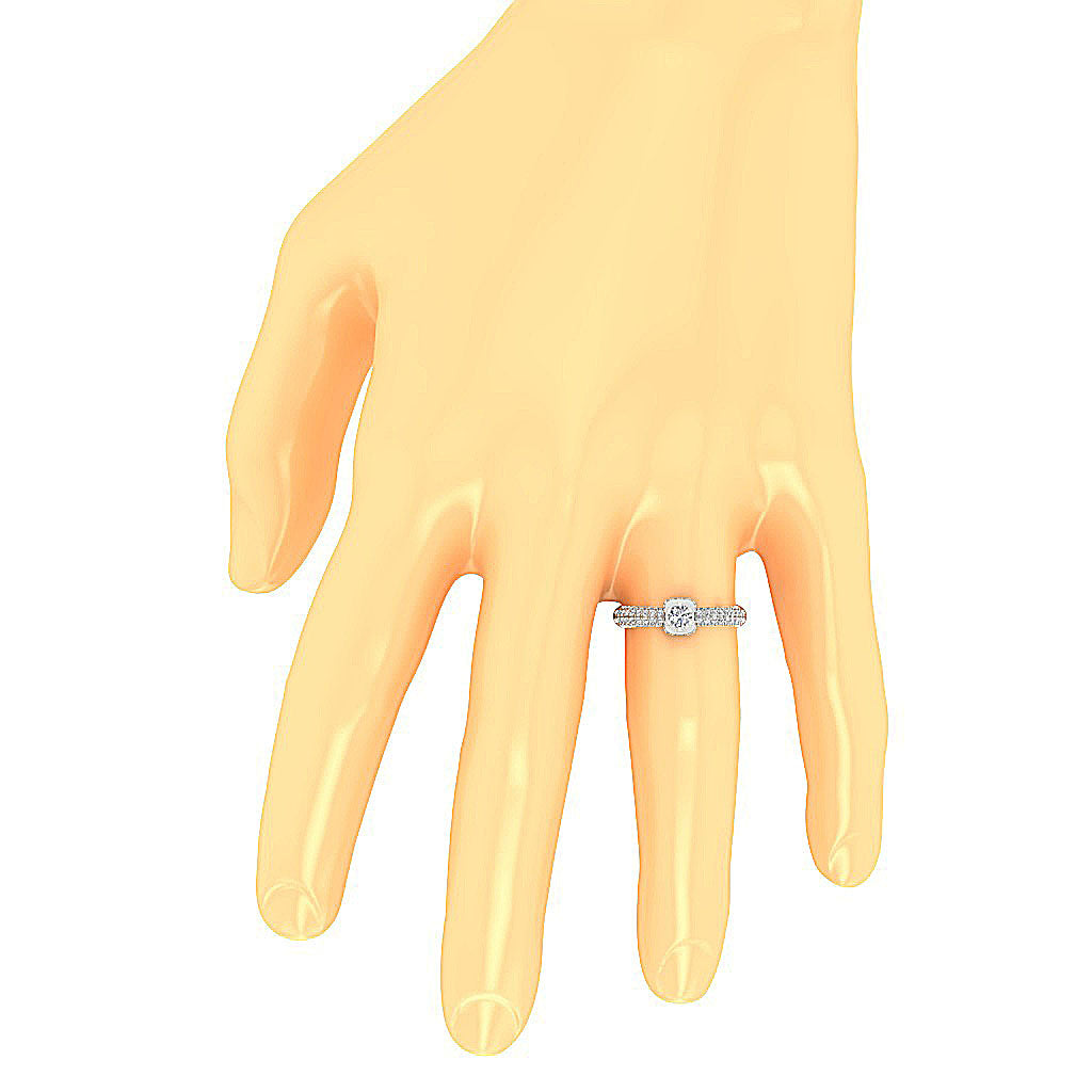 RoundDiamondEngagementRingonFinger
