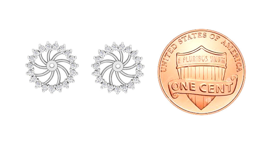 NaturalDiamondJacketEarringsWithcoin