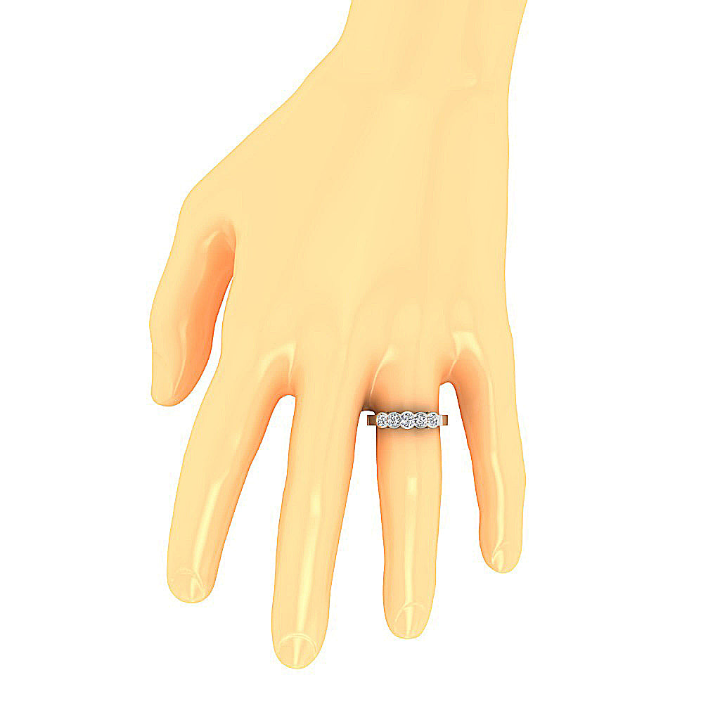 GenuineDiamondWeddingRingonFinger