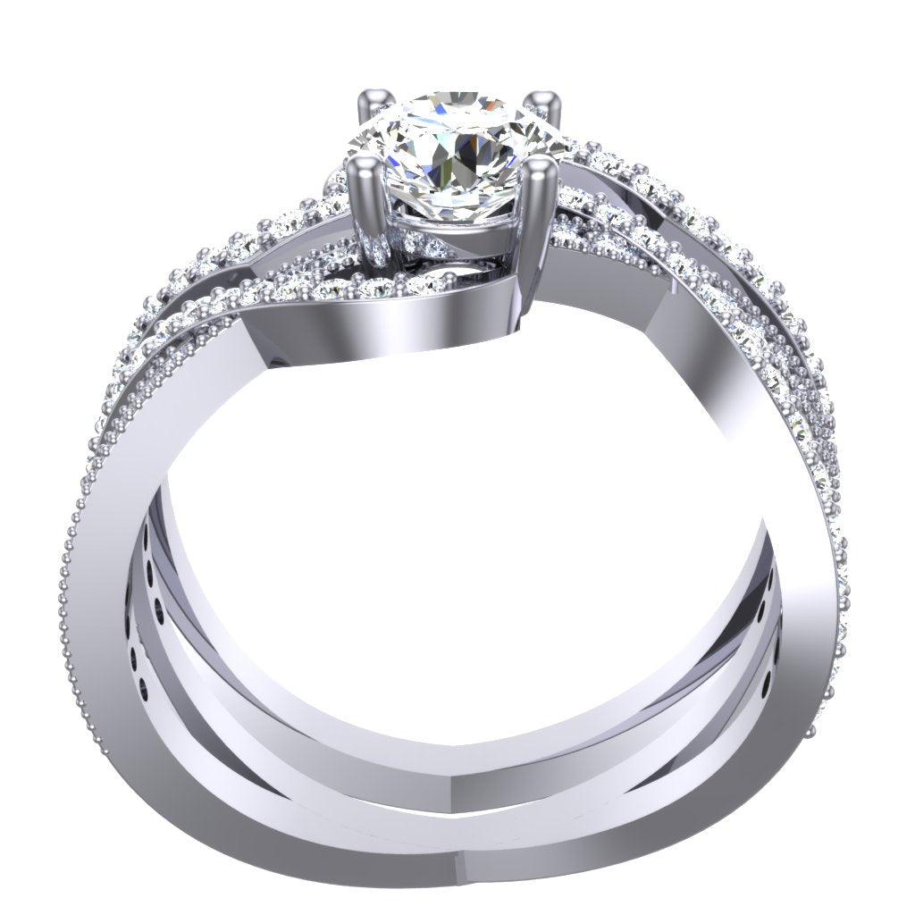 DiamondWhiteGoldEngagementRingFrontView