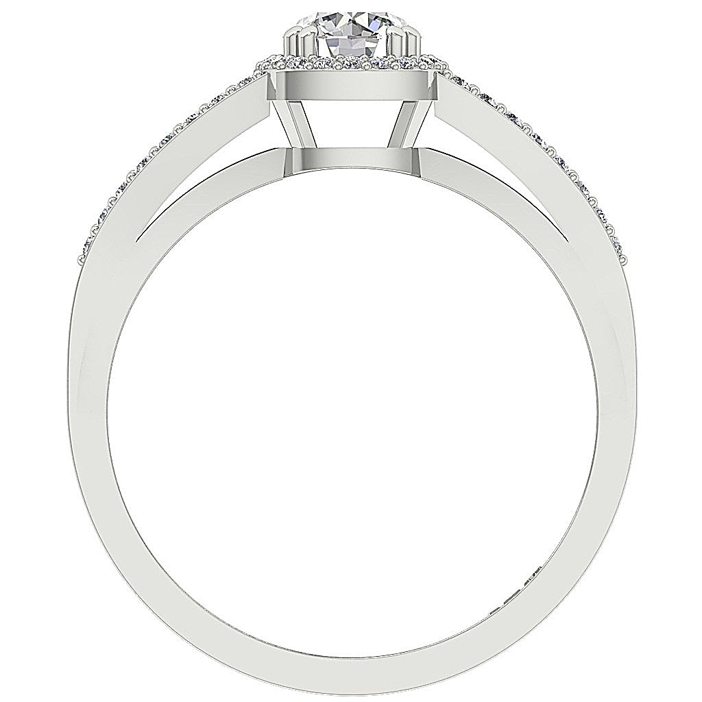 GenuineDiamondWhiteGoldRingFrontView