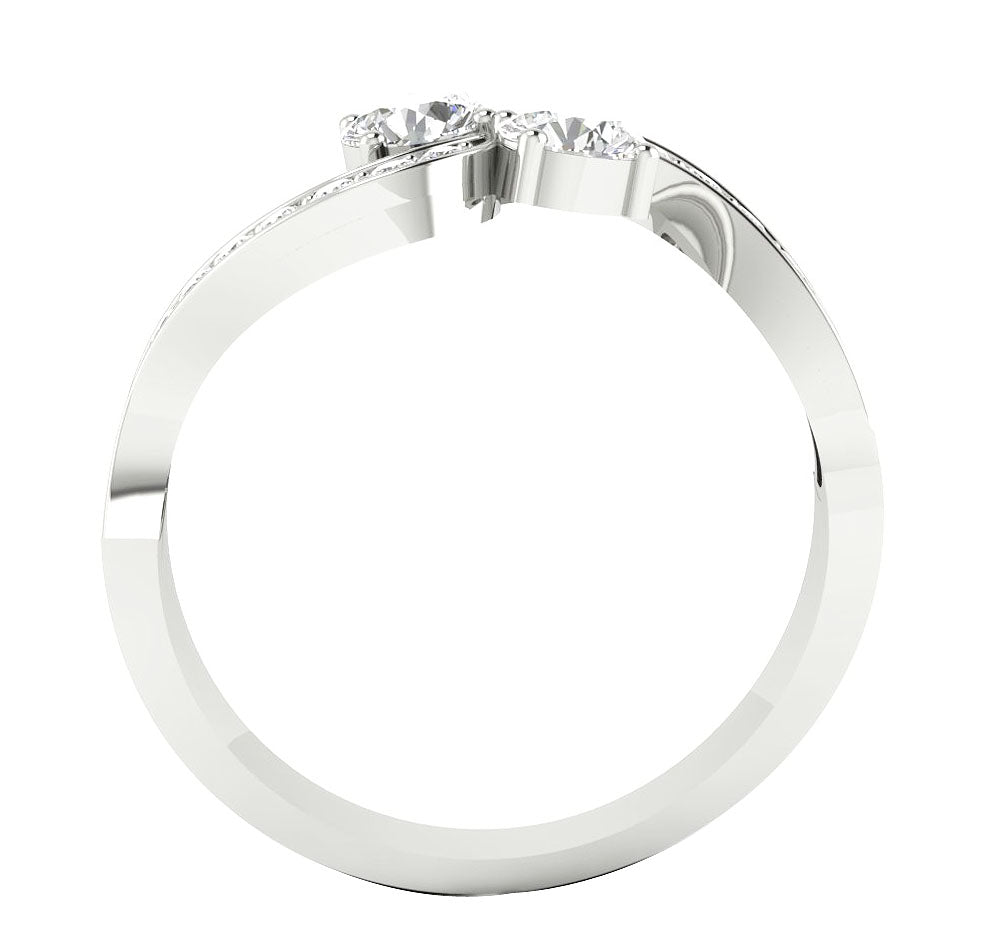 NaturalDiamondWhiteGoldRingFrontView