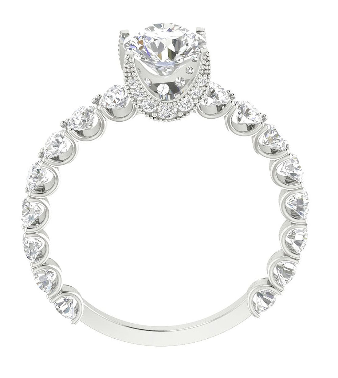 Diamond14kWhiteGoldRingFrontView