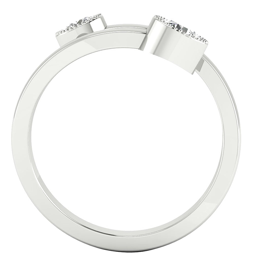 RoundDiamondWhiteGoldRingFrontView