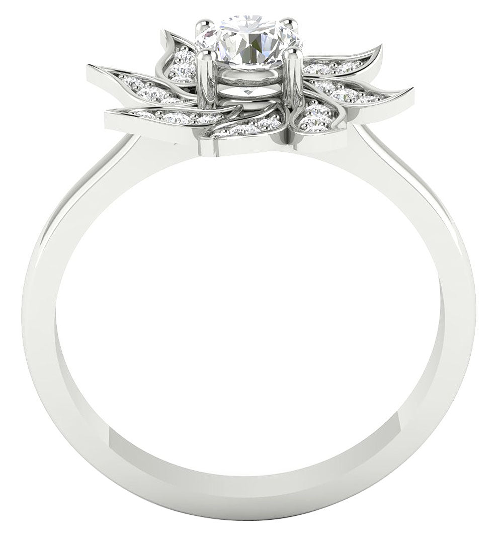 Diamond14kWhiteGoldRingFrontView