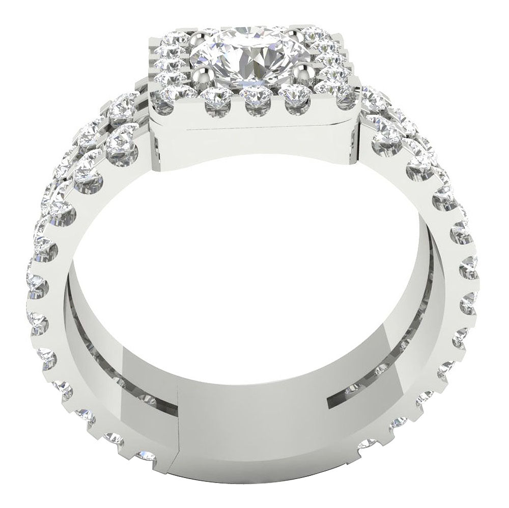 NaturalDiamondWhiteGoldRingFrontView
