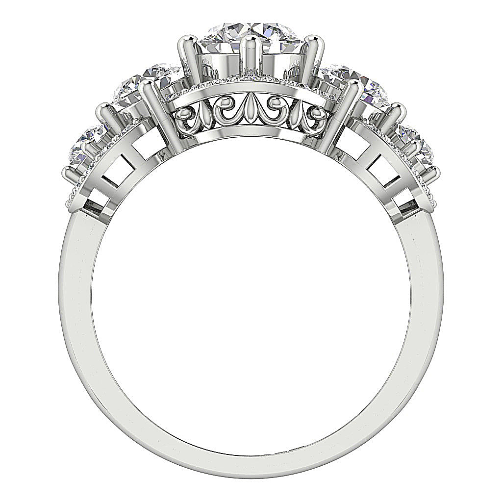 NaturalDiamondWhiteGoldRingFrontView