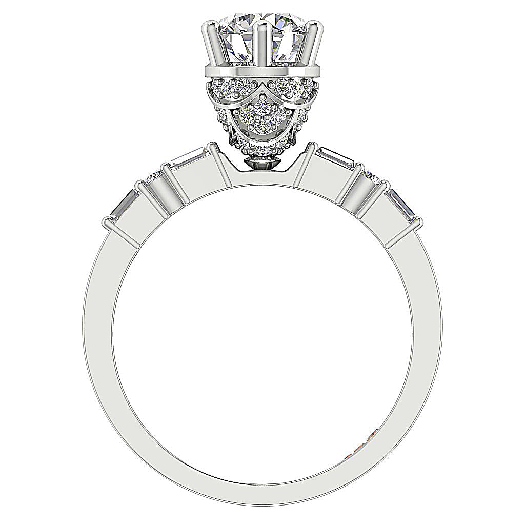 GenuineDiamondWhiteGoldRingFrontView