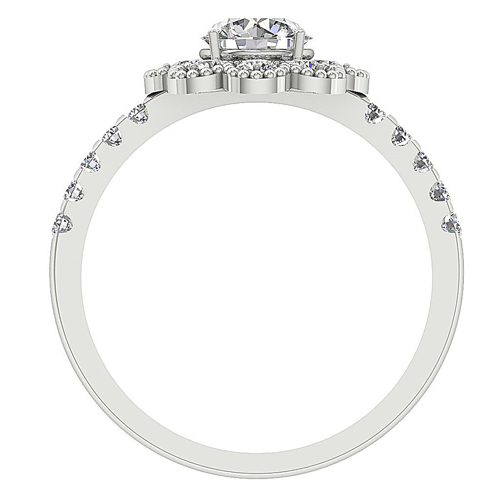 DiamondWhiteGoldRingFrontViewProngSet