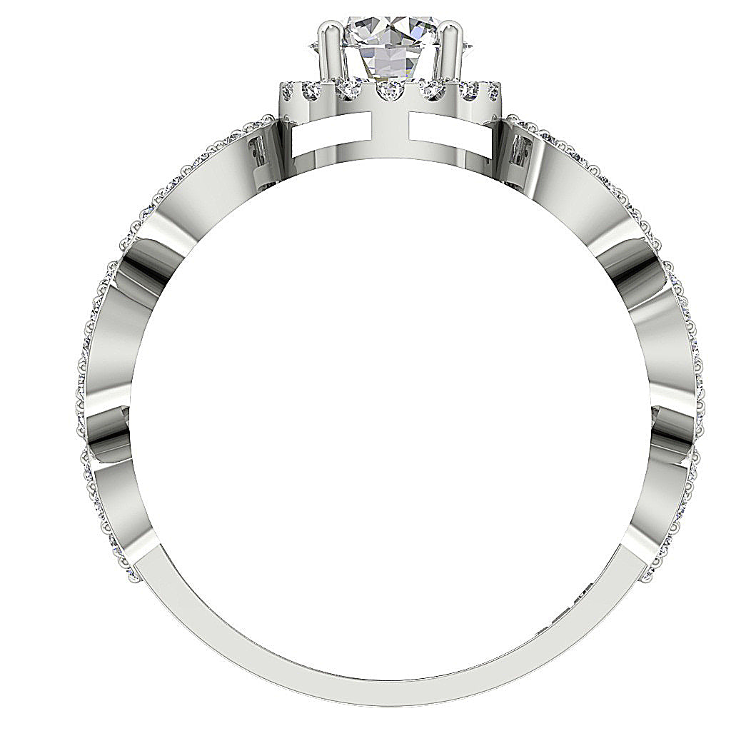 Diamond14kWhiteGoldRingFrontView