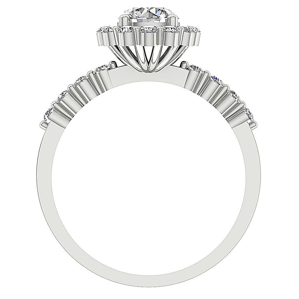 DiamondWhiteGoldRingFrontViewProngSet