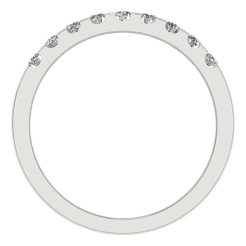 RoundDiamondWhiteGoldRingFrontView