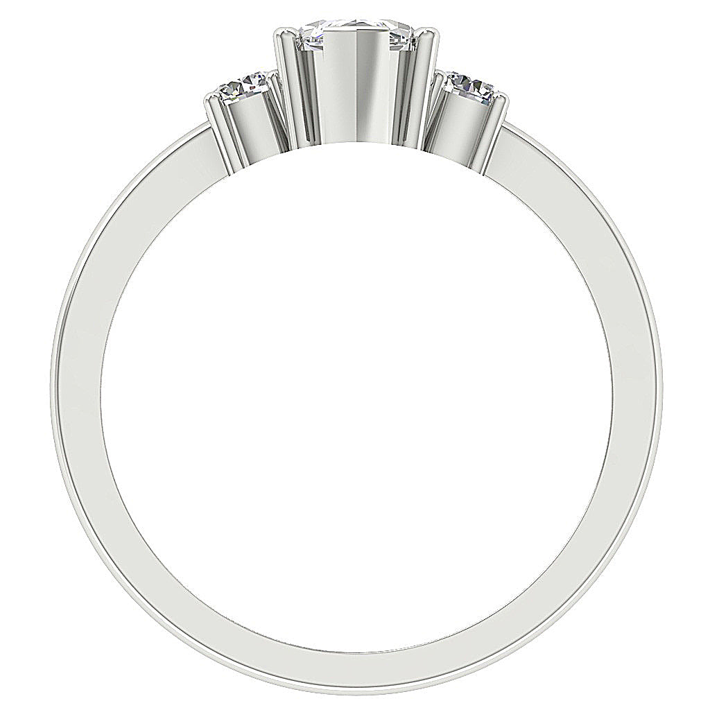 1.30Ct Marquise Lab Grown Diamond Engagement Ring in 14K Gold (VS-F)
