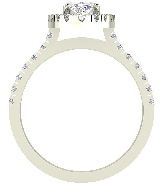 DiamondWhiteGoldRingFrontViewProngSet