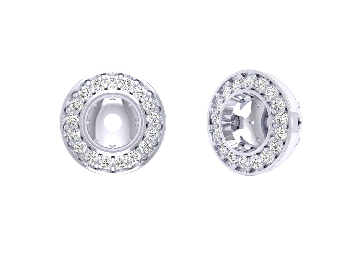 The Amelia Prong Set Natural Diamond Removable Jacket 14K Rose Gold