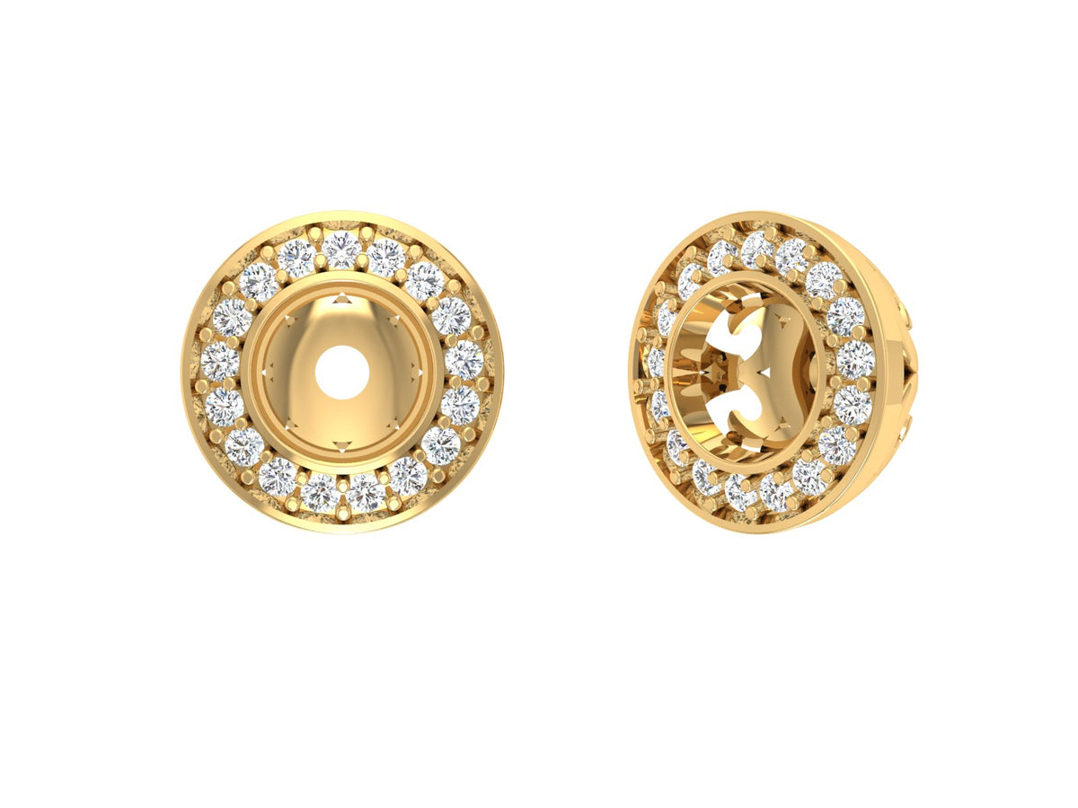 The Amelia Prong Set Natural Diamond Removable Jacket 14K Rose Gold