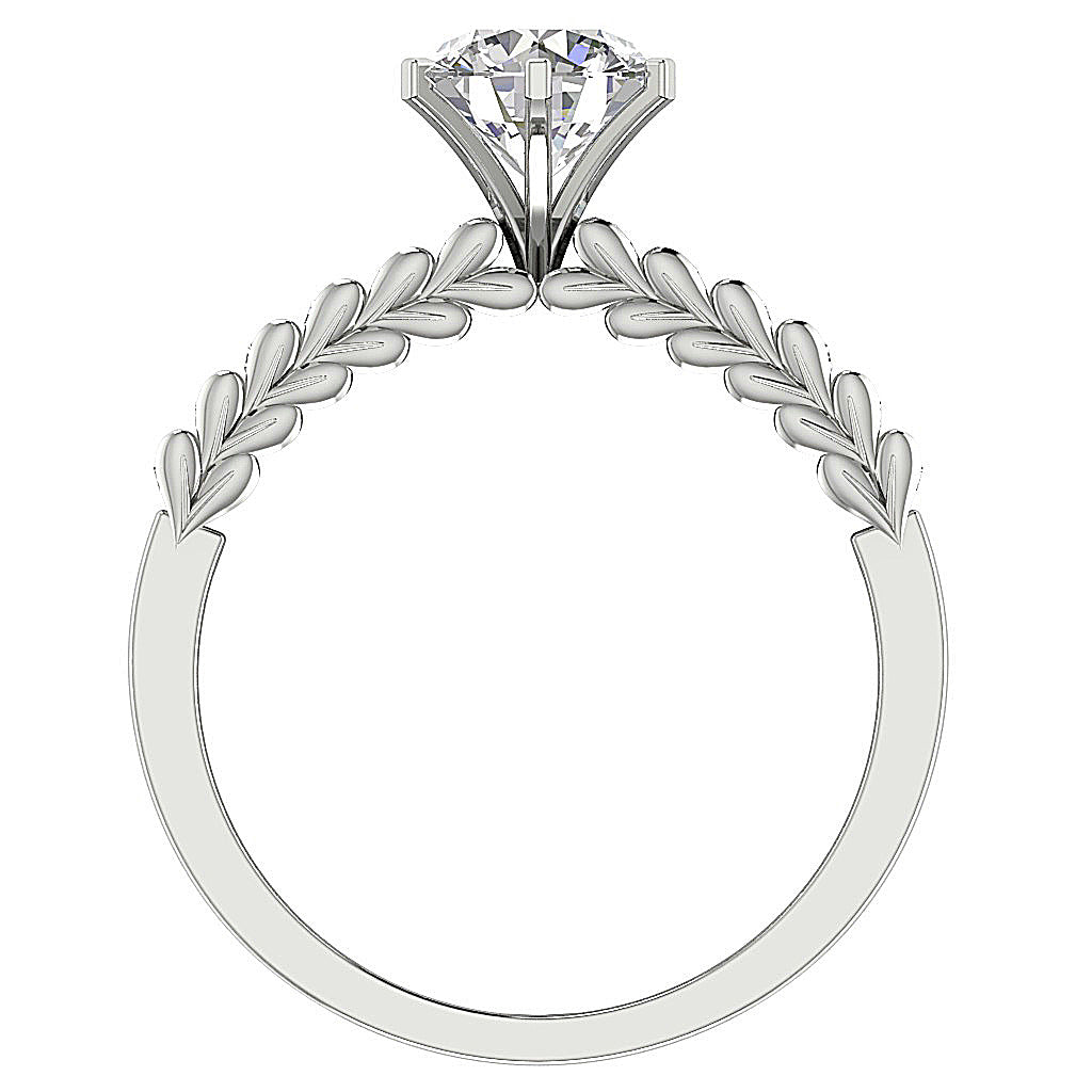FrontViewDesignerRing14kGoldProngSet