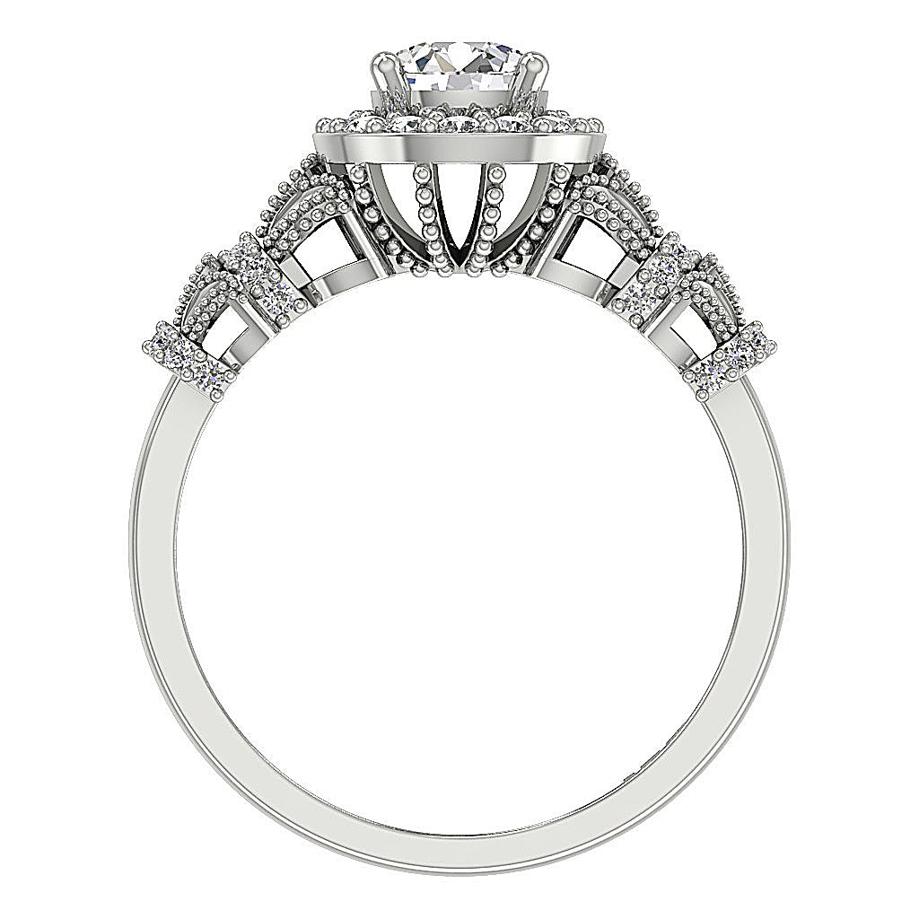 FrontViewDesignerRing14kGoldProngSet