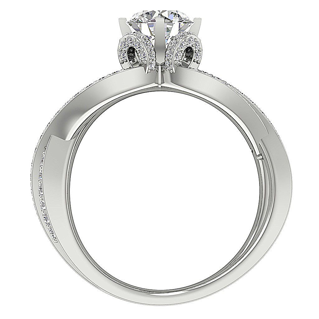 FrontViewDesignerRing14kGoldProngSet
