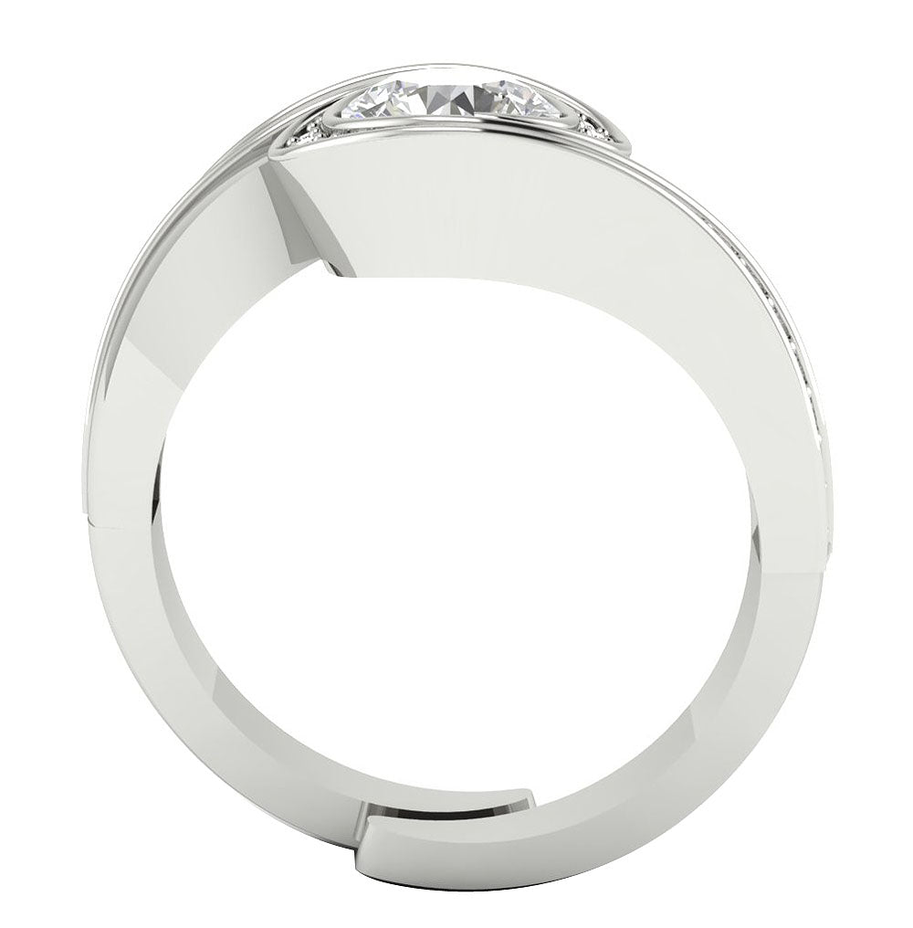 FrontViewNaturalDiamondRingProngSet