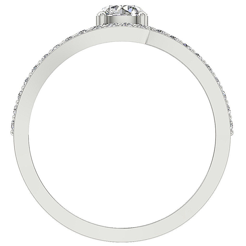 FrontViewNaturalDiamondRingProngSet