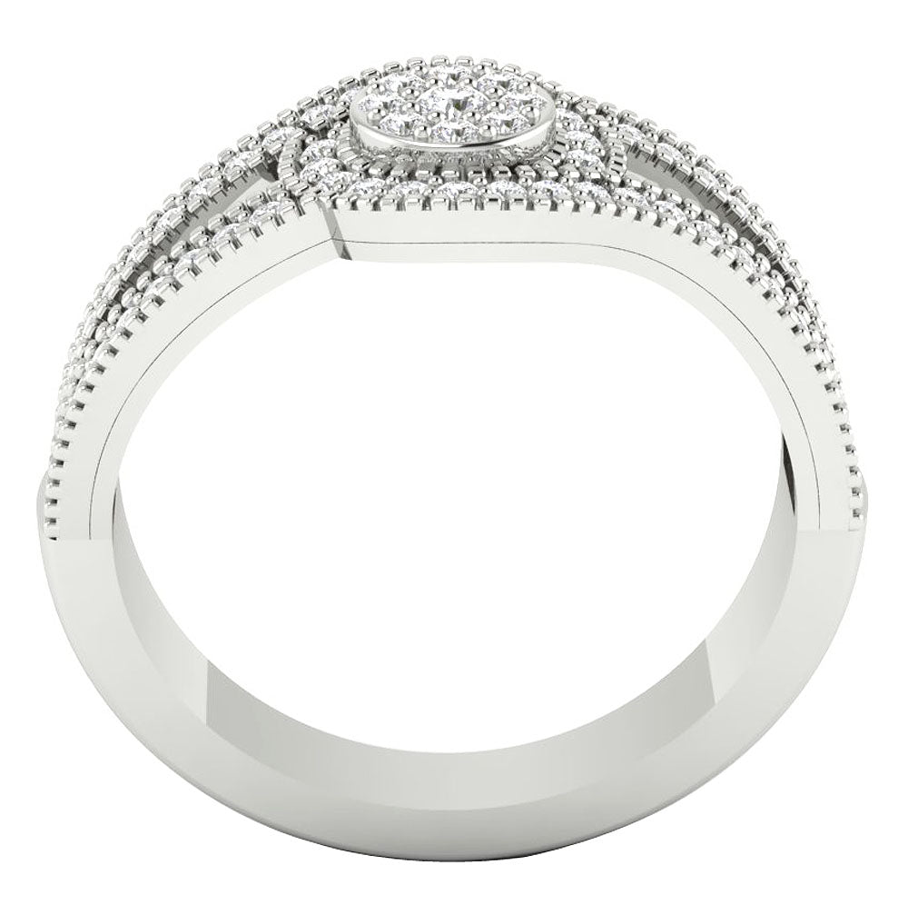 FrontViewNaturalDiamondRingProngSet