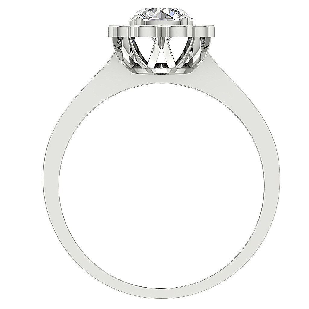 FrontViewNaturalDiamondRingProngSet