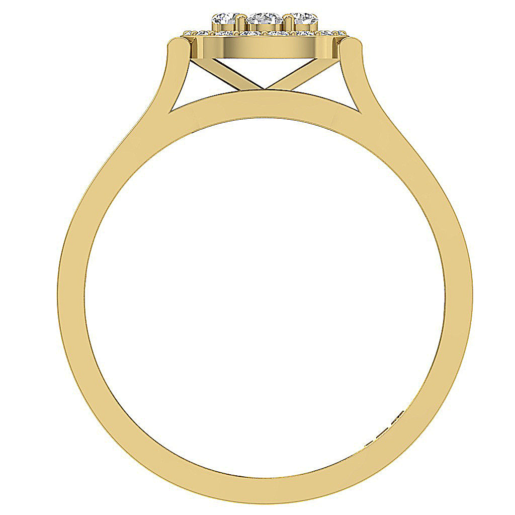FrontViewNaturalDiamondRingProngSet
